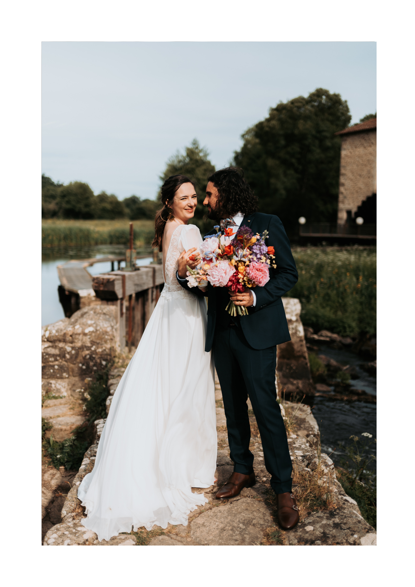 Mariage bohème chiccoi ffure et maquillage mariée Pauline HERVE